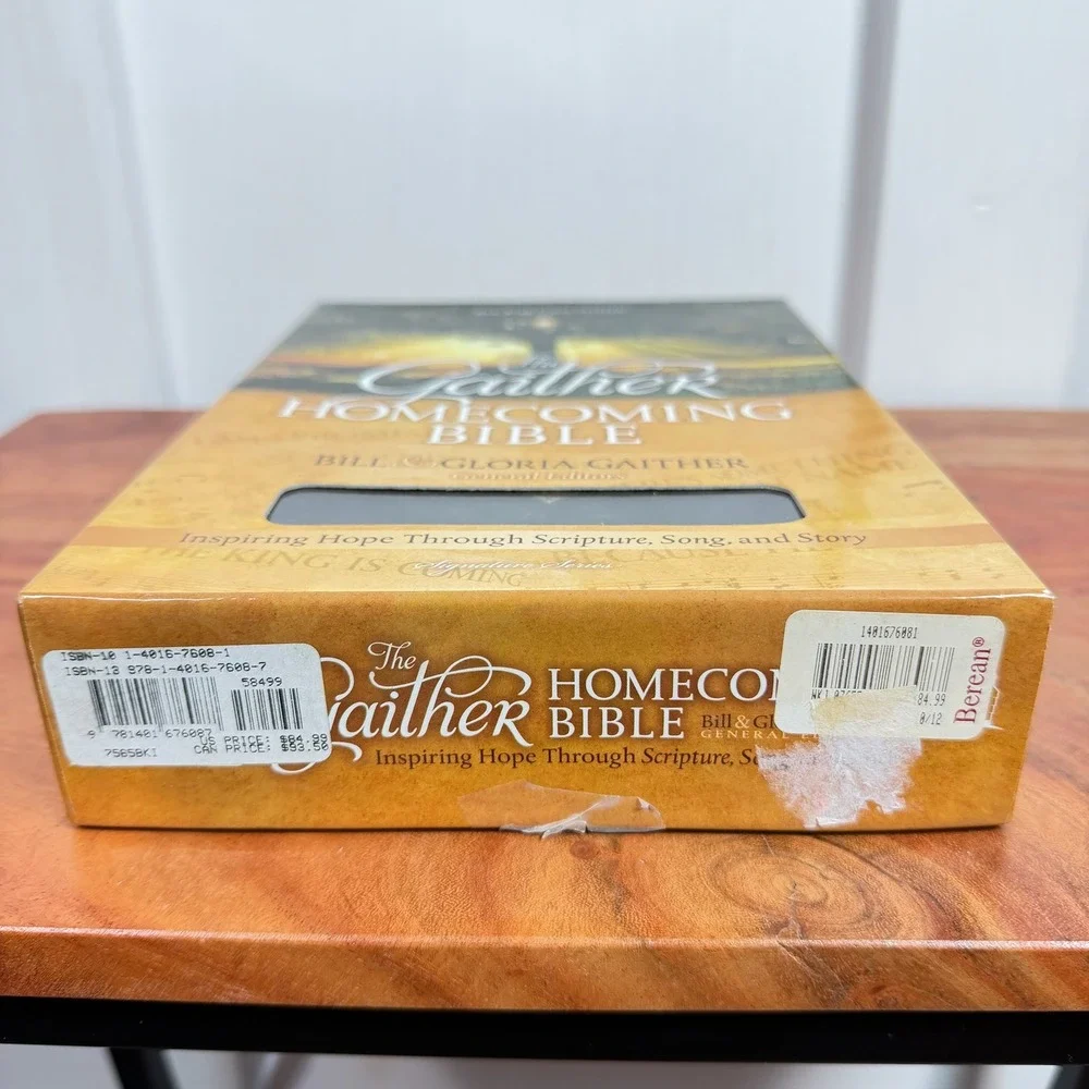 The Gaither Homecoming Bible NKJV Black Bonded Leather Bill Gloria Gaither Boxed - Picture 12 of 13